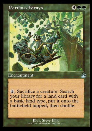 (457) Magic The Gathering Ravnica Remastered: Extras Single: Perilous Forays Holo Uncommon