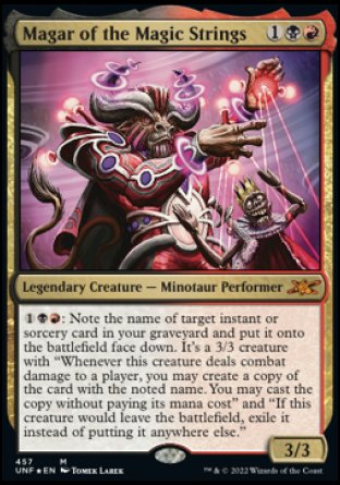 (457) Magic The Gathering Unfinity: Extras Single: Magar of the Magic Strings (V.2) Holo Mythic
