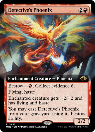 (457) Magic The Gathering Modern Horizons 3: Extras Single: Detective's Phoenix Holo Rare