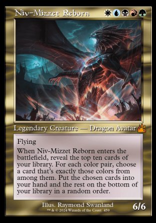 (459) Magic The Gathering Ravnica Remastered: Extras Single: Niv-Mizzet Reborn Holo Mythic