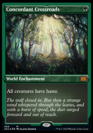 (459) Magic The Gathering Double Masters 2022: Extras Single: Concordant Crossroads (V.2) Holo Mythic