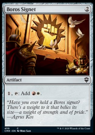 (459/361) Magic The Gathering Commander Legends: Extras Single: Boros Signet Common