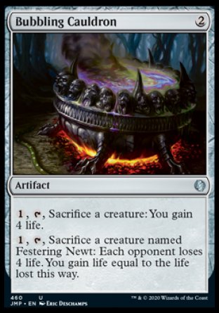 (460) Magic The Gathering Jumpstart Single: Bubbling Cauldron Uncommon