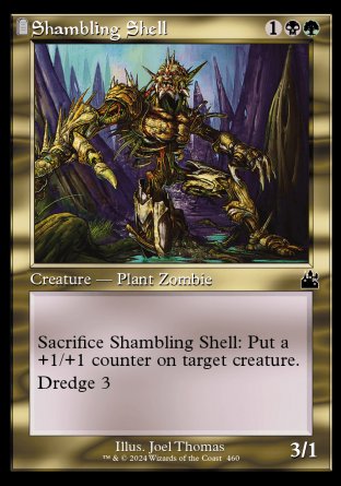 (460) Magic The Gathering Ravnica Remastered: Extras Single: Shambling Shell Holo Common