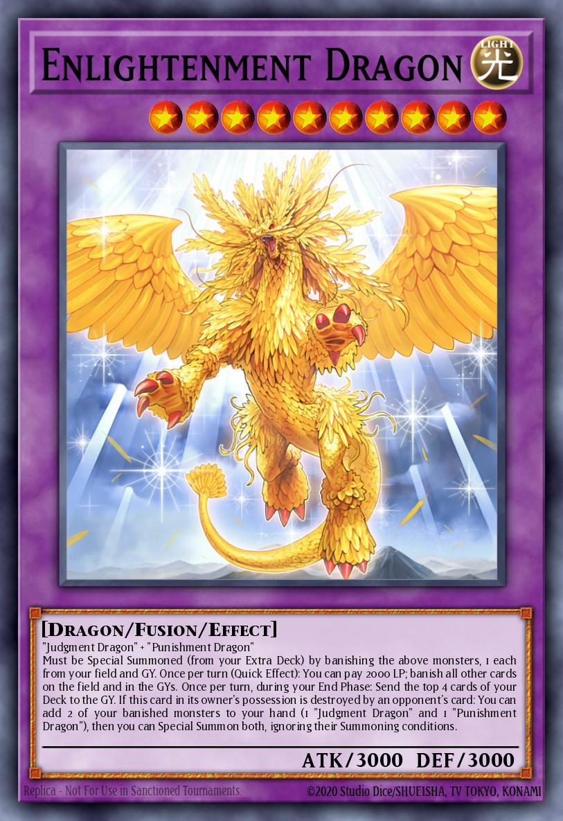 (038) YuGiOh TCG LEDE: Legacy of Destruction Single: Enlightenment Dragon Super Rare