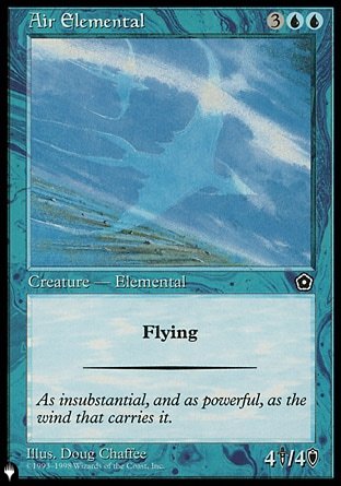 (031) Magic The Gathering The List Single: Air Elemental Uncommon