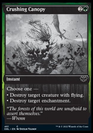 (461) Magic The Gathering Innistrad: Double Feature Single: Crushing Canopy Holo Common