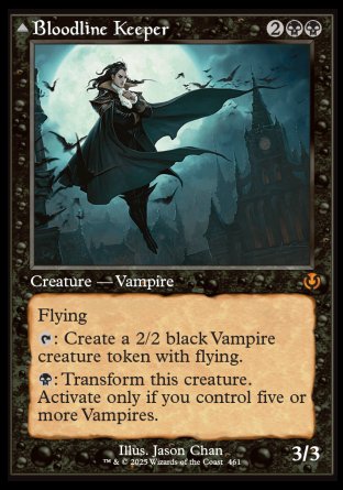 (461) Magic The Gathering Innistrad Remastered: Extras Single: Bloodline Keeper / Lord of Lineage (V.2) Mythic