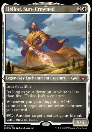 (462) Magic The Gathering Commander Masters: Extras Single: Heliod, Sun-Crowned Holo Mythic