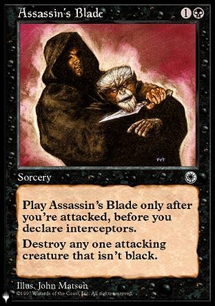 (080) Magic The Gathering The List Single: Assassin's Blade Uncommon