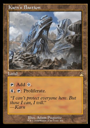 (464) Magic The Gathering Ravnica Remastered: Extras Single: Karn's Bastion Rare