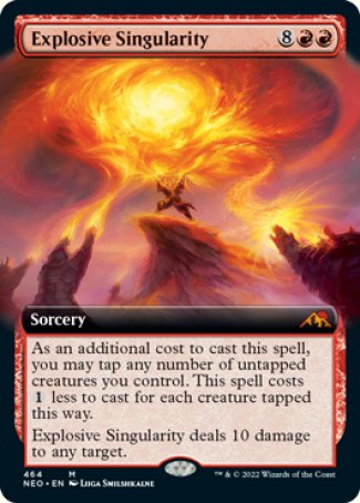 (464) Magic The Gathering Kamigawa: Neon Dynasty: Extras Single: Explosive Singularity (V.2) Mythic