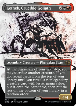 (465) Magic The Gathering Phyrexia: All Will Be One: Extras Single: Kethek, Crucible Goliath (V.2) Holo Rare