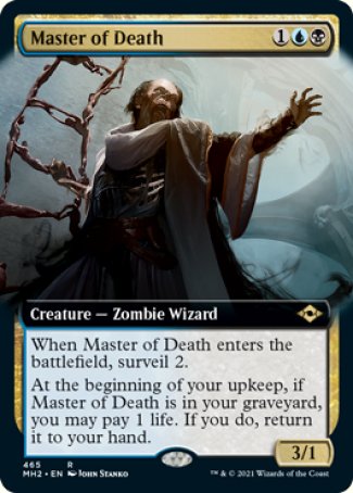 (465) Magic The Gathering Modern Horizons 2: Extras Single: Master of Death Holo Rare