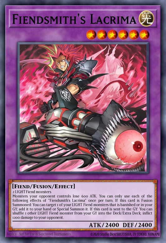 (035) YuGiOh TCG INFO: The Infinite Forbidden Single: Fiendsmith's Lacrima  Common