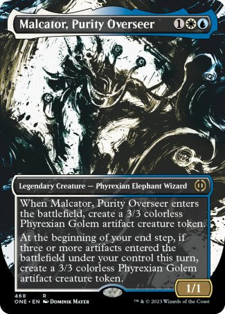 (468) Magic The Gathering Phyrexia: All Will Be One: Extras Single: Malcator, Purity Overseer (V.2) Rare