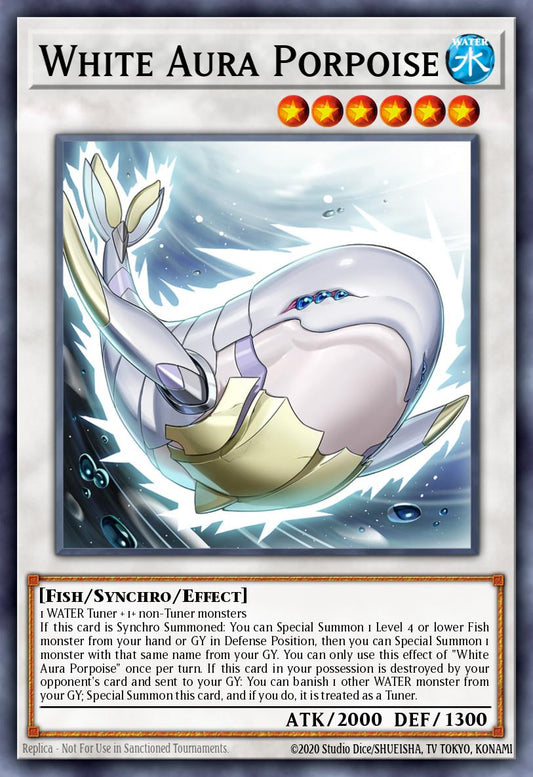 (041) YuGiOh TCG PHNI: Phantom Nightmare Single: White Aura Porpoise  Common