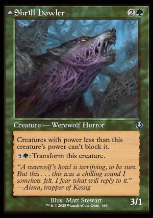 (469) Magic The Gathering Innistrad Remastered: Extras Single: Shrill Howler / Howling Chorus Holo Uncommon
