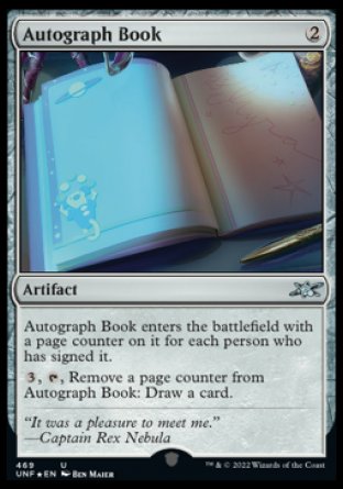 (469) Magic The Gathering Unfinity: Extras Single: Autograph Book Holo Uncommon