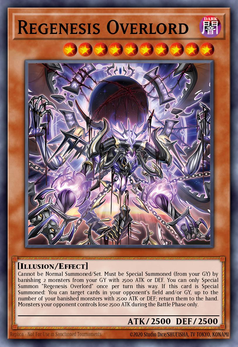 (022) YuGiOh TCG DOOD: Doom of Dimensions Single: Regenesis Overlord Super Rare