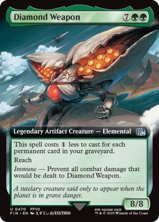 (470) Magic The Gathering Magic: The Gathering - FINAL FANTASY: Extras Single: Diamond Weapon Holo Uncommon