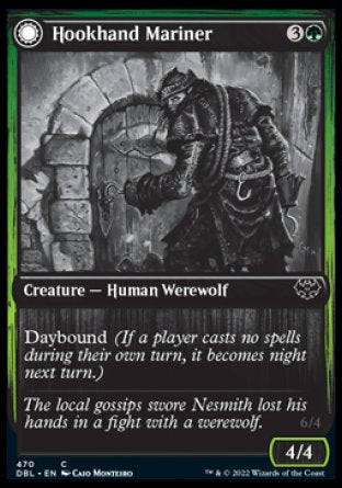 (470) Magic The Gathering Innistrad: Double Feature Single: Hookhand Mariner // Riphook Raider Common