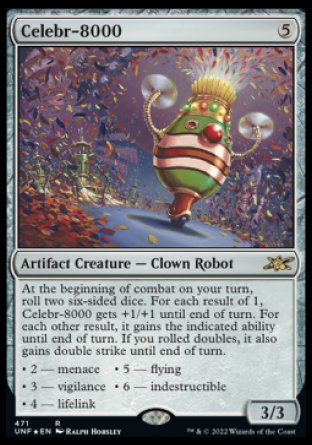 (471) Magic The Gathering Unfinity: Extras Single: Celebr-8000 Rare