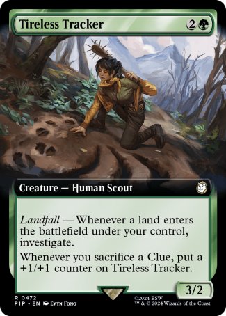 (472) Magic The Gathering Universes Beyond: Fallout: Extras Single: Tireless Tracker (V.1) Rare