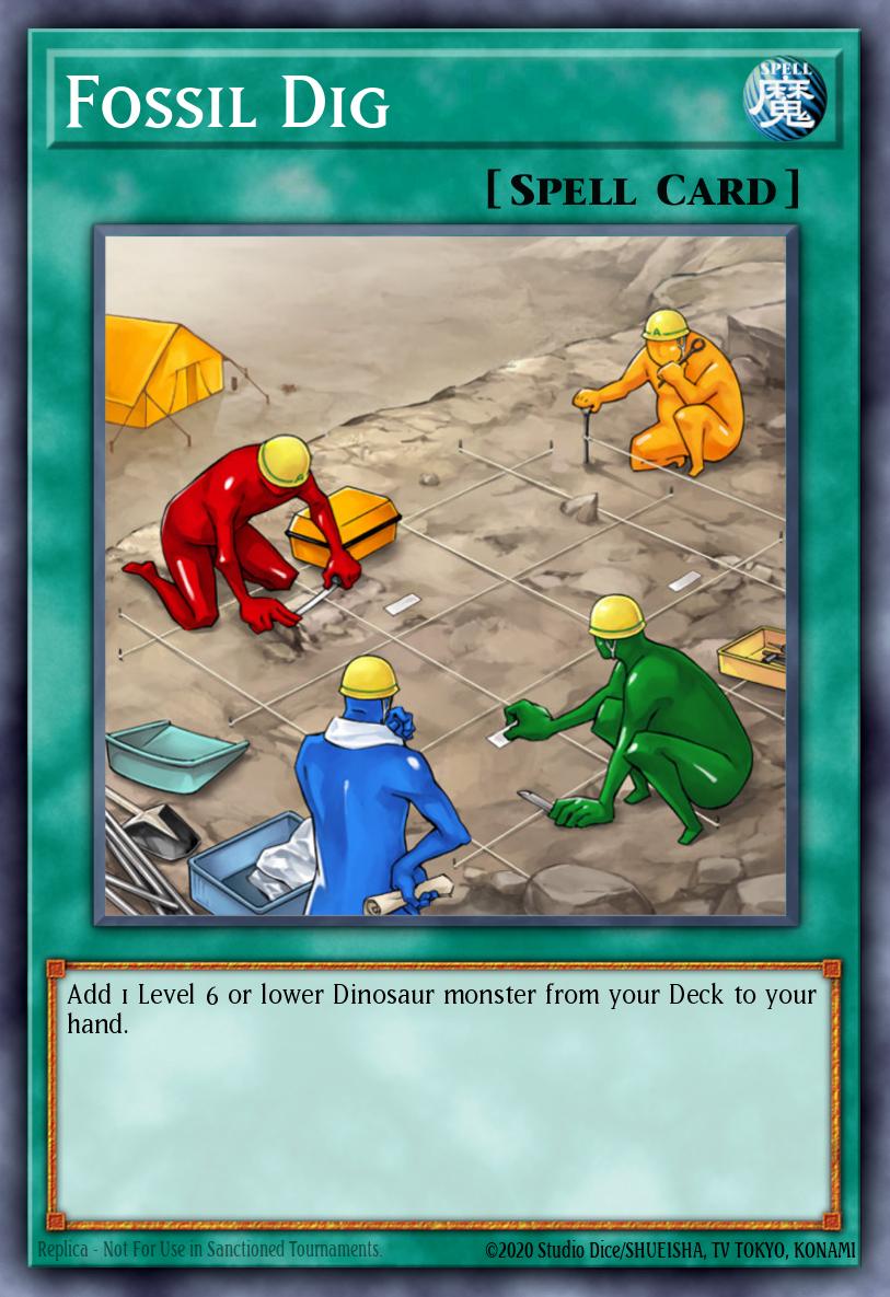 (055) YuGiOh TCG WISU: Wild Survivors Single: Fossil Dig (V.1 - Rare) Rare