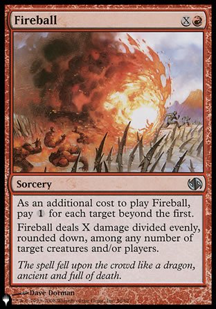 (056) Magic The Gathering The List Single: Fireball Uncommon