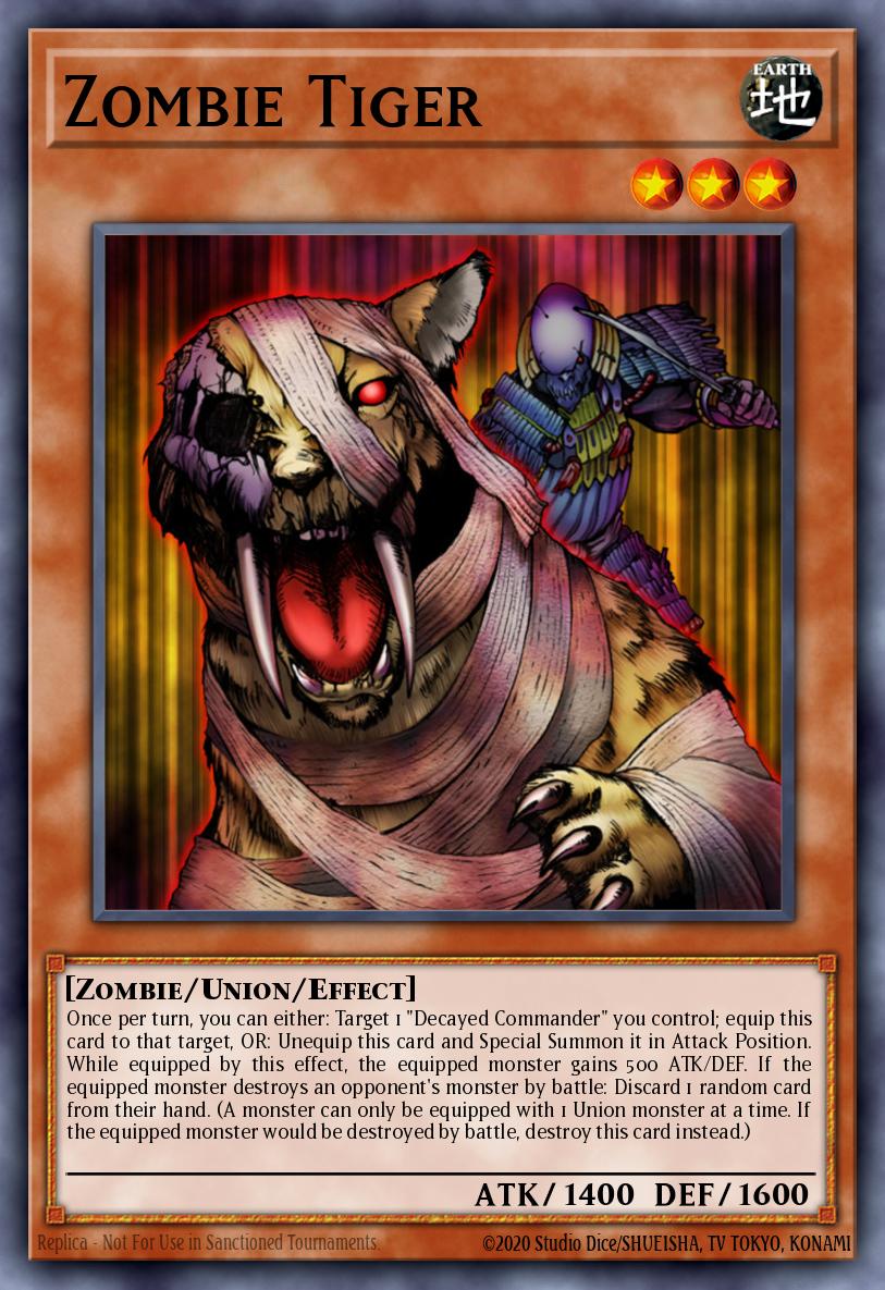 (011) YuGiOh TCG MFC: Magician's Force Single: Zombie Tiger Common
