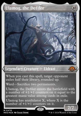 (476) Magic The Gathering Modern Horizons 3: Extras Single: Ulamog, the Defiler (V.3) Holo Mythic