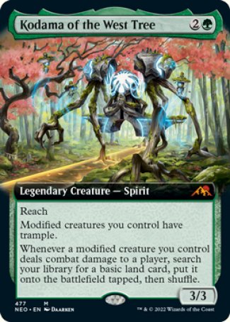(477) Magic The Gathering Kamigawa: Neon Dynasty: Extras Single: Kodama of the West Tree (V.2) Holo Mythic