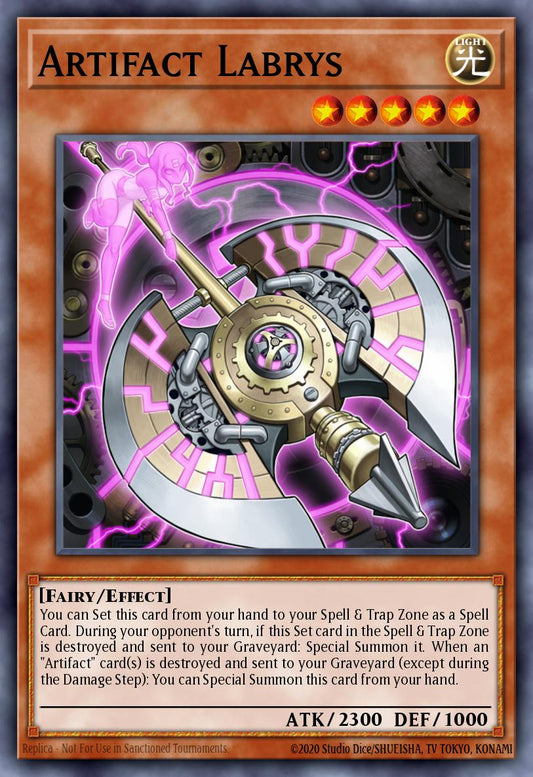(016) YuGiOh TCG PRIO: Primal Origin Single: Artifact Labrys  Common