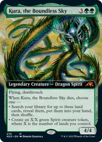(478) Magic The Gathering Kamigawa: Neon Dynasty: Extras Single: Kura, the Boundless Sky (V.2) Holo Mythic