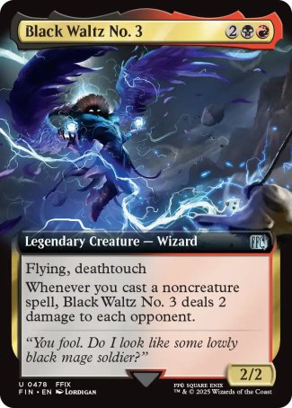 (478) Magic The Gathering Magic: The Gathering - FINAL FANTASY: Extras Single: Black Waltz No. 3 Uncommon