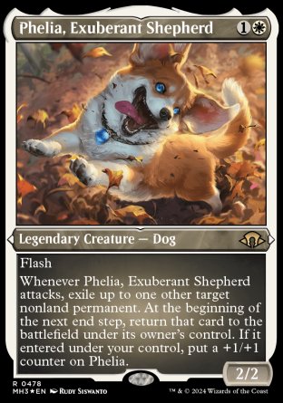 (478) Magic The Gathering Modern Horizons 3: Extras Single: Phelia, Exuberant Shepherd (V.2) Holo Rare