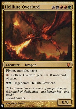 (172) Magic The Gathering The List Single: Hellkite Overlord Mythic