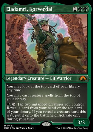 (483) Magic The Gathering Modern Horizons 3: Extras Single: Eladamri, Korvecdal (V.3) Holo Mythic