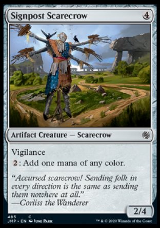 (485) Magic The Gathering Jumpstart Single: Signpost Scarecrow Common
