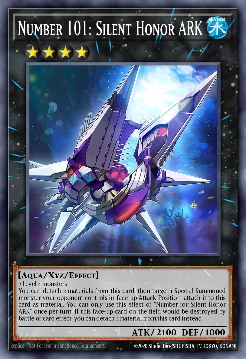 (211) YuGiOh TCG RA04: Quarter Century Stampede Single: Number 101: Silent Honor ARK (V.1 - Platinum Secret Rare) Platinum Secret Rare