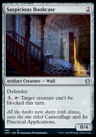 (487) Magic The Gathering Jumpstart Single: Suspicious Bookcase Holo Uncommon