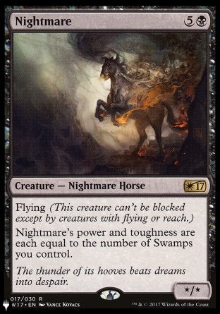 (282) Magic The Gathering The List Single: Nightmare Rare