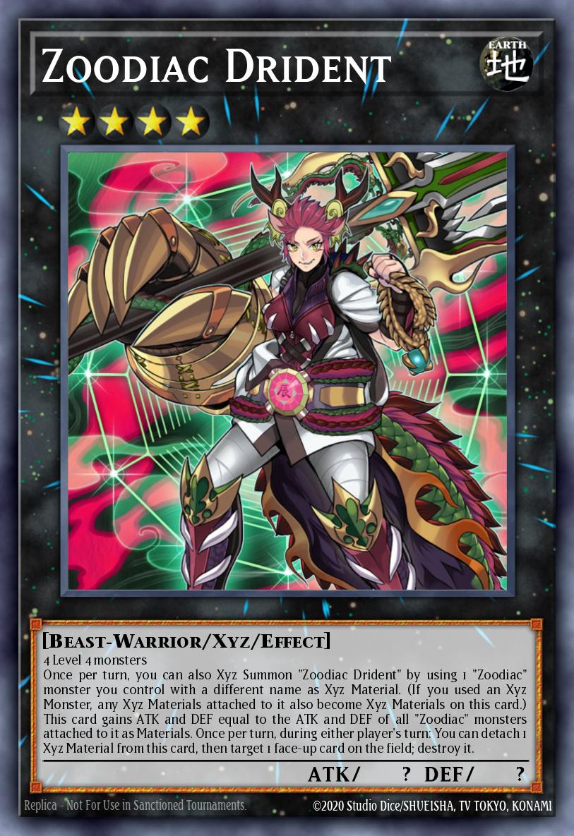 (036) YuGiOh TCG MAGO: Maximum Gold Single: Zoodiac Drident Premium Gold Rare