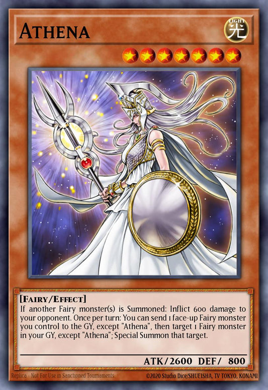 (018) YuGiOh TCG PP02: Premium Pack 2 Single: Athena  Secret Rare