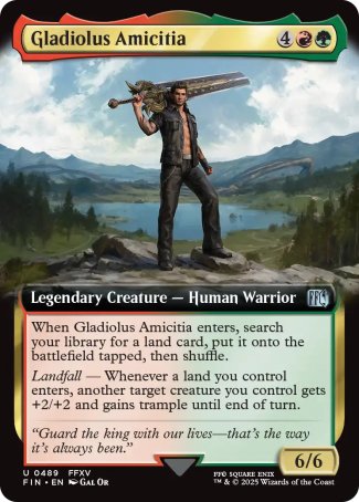 (489) Magic The Gathering Magic: The Gathering - FINAL FANTASY: Extras Single: Gladiolus Amicitia Holo Uncommon