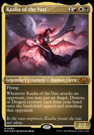 (489) Magic The Gathering Modern Horizons 3: Extras Single: Kaalia of the Vast (V.3) Holo Mythic