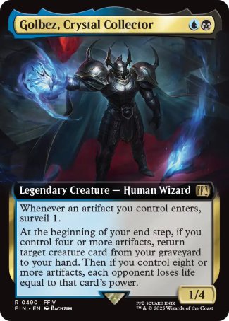 (490) Magic The Gathering Magic: The Gathering - FINAL FANTASY: Extras Single: Golbez, Crystal Collector (V.2) Holo Rare