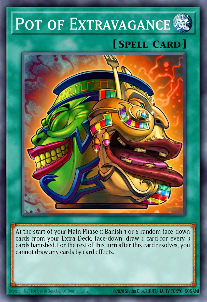(030) YuGiOh TCG MP20: 2020 Tin of Lost Memories Mega Pack Single: Pot of Extravagance Secret Rare