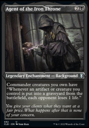 (492) Magic The Gathering Commander Legends: Battle for Baldur's Gate: Extras Single: Agent of the Iron Throne (V.1) Holo Uncommon